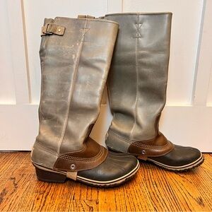 Sorel Women's Gray and Brown Boots